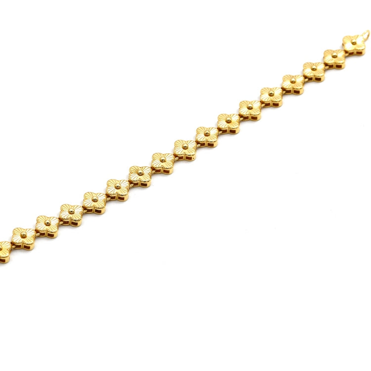 Real Gold Lined Clover GZJVN Bracelet (19 C.M) - Model TCB0223 BR1769