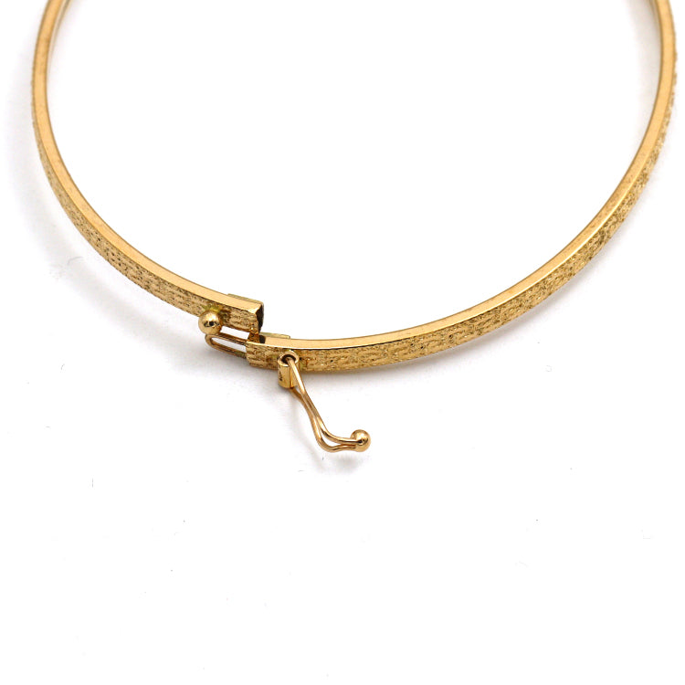 Real Gold Maze Hoop Light Bangle (SIZE 21) Model 1017-1 BA1657