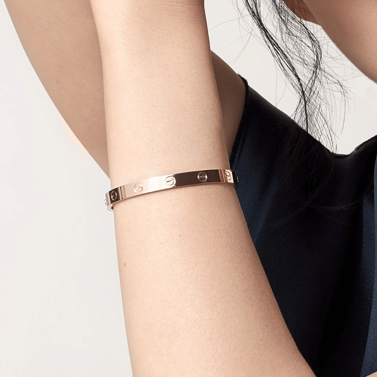 Real Gold Solid Screw Bangle GZJCTBLZ0209 - (SIZE 15) BA1556