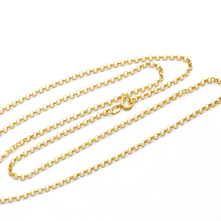 Real Gold GZVC Butterfly Black Pearl Pendant With Hollow Rolo Chain 5724 0115 CWP 1865