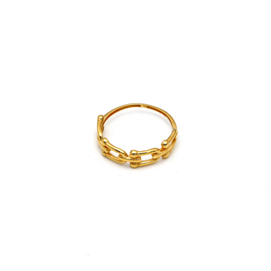 Real Gold GZTF Hardware Ring 0372/4Y (SIZE 7.5) R2062