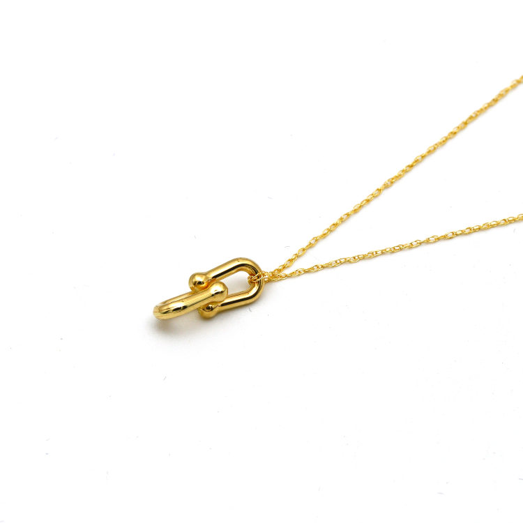 Real Gold TF Hardware Necklace 4646 CWP 1835