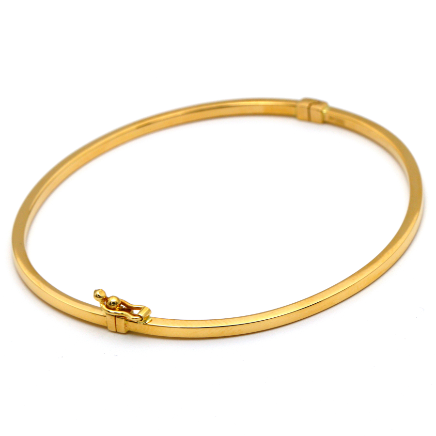 Real Gold Plain Bangle 63 MM 0477 (SIZE 18) BA1433