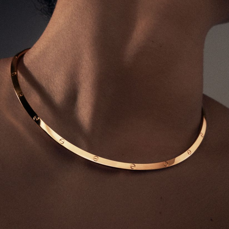 Real Gold GZCR LOVE Necklace 0097-KL B N1380