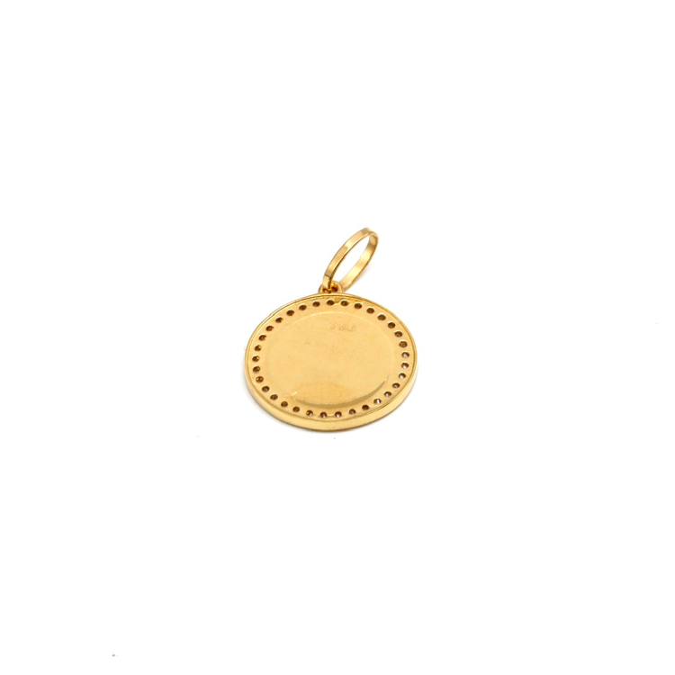 Real Gold GZMH Red Round Luxury Pendant VP 0150 P 1870