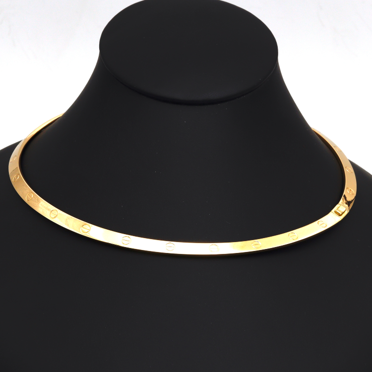 Real Gold GZCR LOVE Necklace 0097-KL A N1379