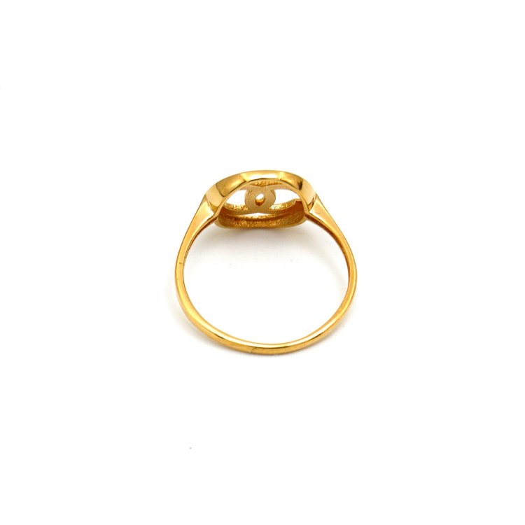 Real Gold GZCH Plain Round Ring 0074-7YZ (SIZE 5.5) R2238