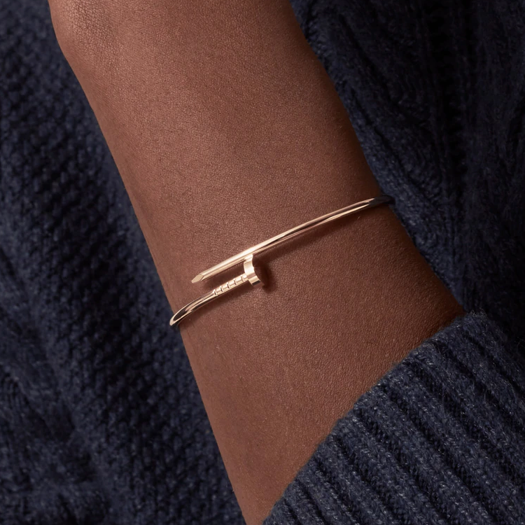 Real Gold GZCR Nail Lock Bangle BLZ 0203 (Size 20) BA1424