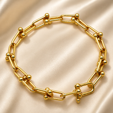 Real Gold GZTF Hardware With Real TF Lock Solid Chain Bracelet 0372 (20 C.M) BR1554