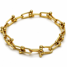 Real Gold GZTF Hardware With Real TF Lock Solid Chain Bracelet 0372 (20 C.M) BR1554