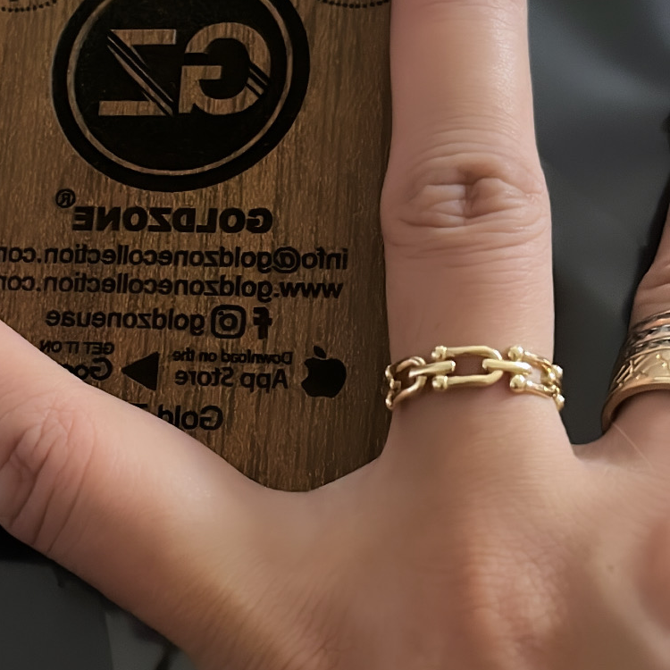 Real Gold GZTF Hardware Ring 0372/4Y (SIZE 6.5) R1959