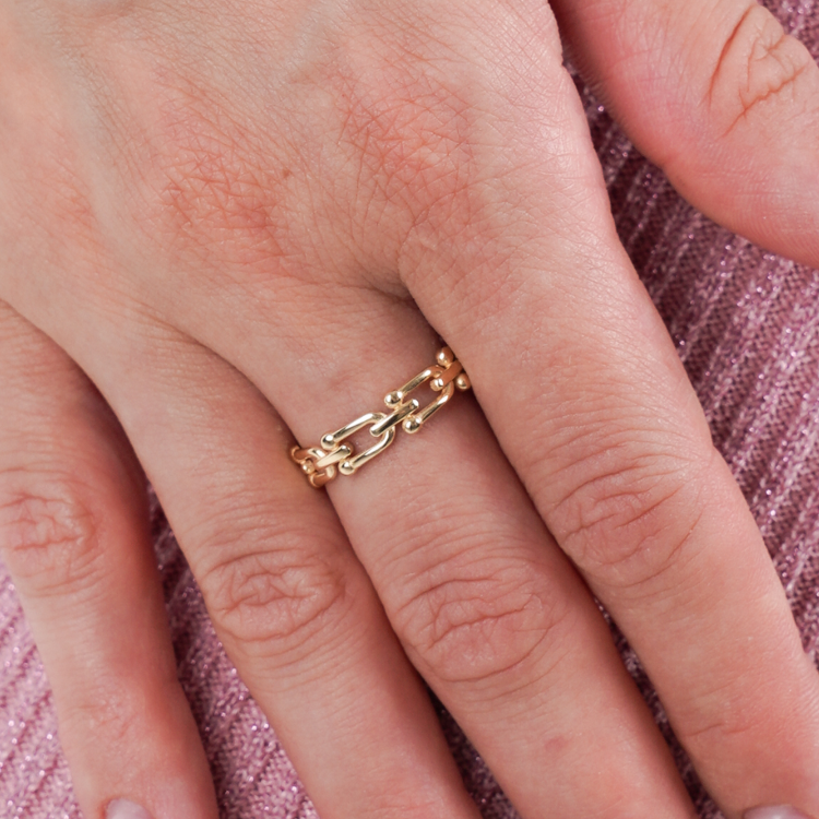 Real Gold GZTF Hardware Ring 0372/4Y (SIZE 6.5) R1959