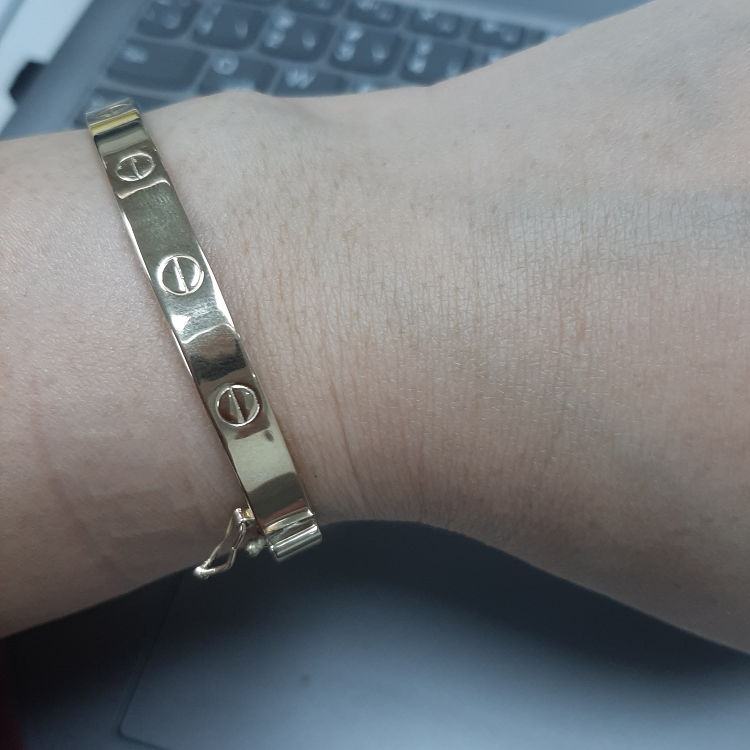 Real Gold GZCR Bangle 0278 (SIZE 20) BA1313