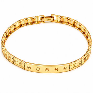 Real Gold Screw Belt Unisex Bracelet Style GZJCT 6717 (20 C.M) Design BR1668