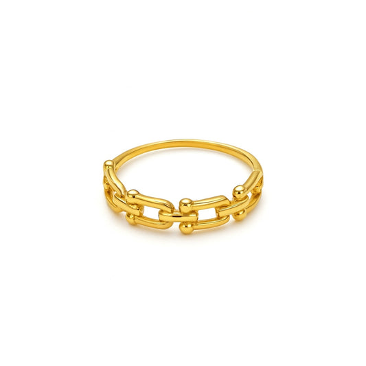Real Gold GZTF Hardware Ring 0372/4Y (SIZE 4) R2799