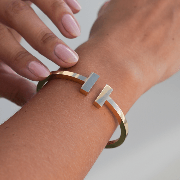 Real Gold GZTF Plain Bangle BLZ 0322 (SIZE 15) A BA1692