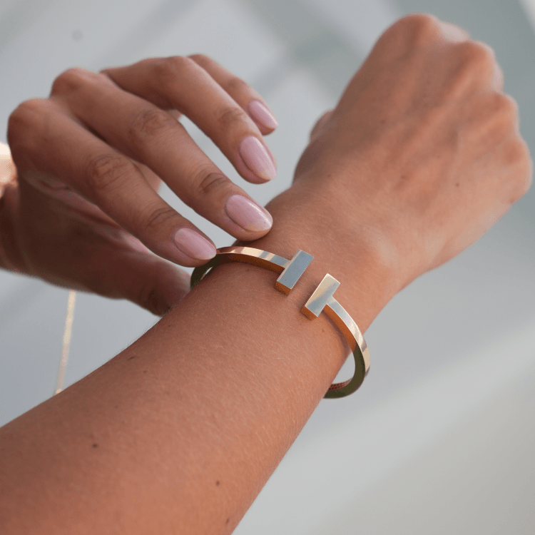 Real Gold GZTF Plain Bangle BLZ 0322 (SIZE 15) A BA1692