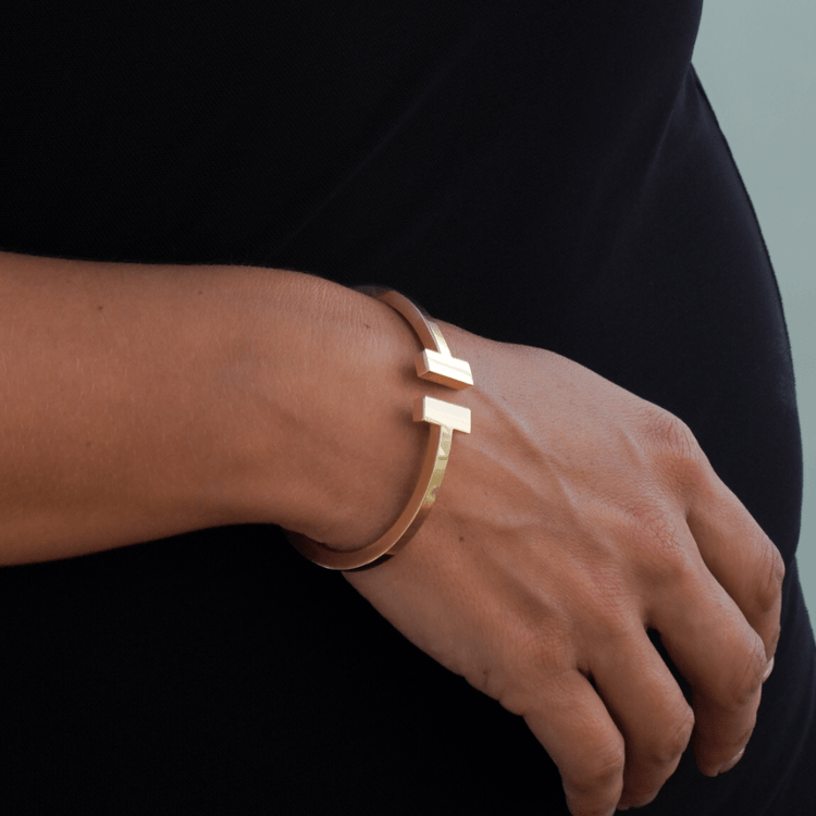 Real Gold GZTF Plain Bangle BLZ 0322 (SIZE 15) A BA1692