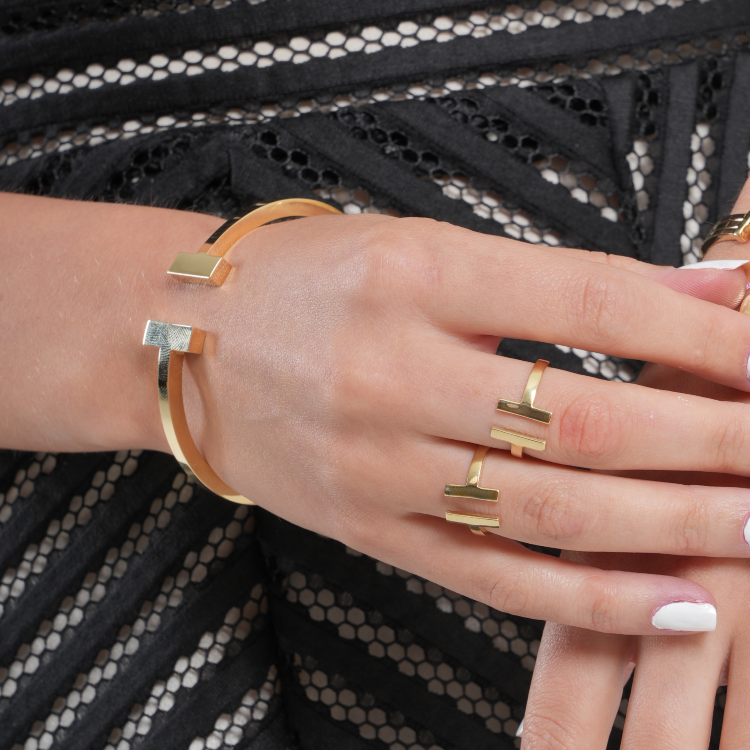 Real Gold GZTF Plain Bangle BLZ 0322 (SIZE 20) BA1693