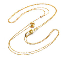 Real Gold GZTF Dual-Chain Adjustable Size Necklace (40 cm) 0372-25KL N1507