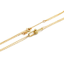 Real Gold GZTF Dual-Chain Adjustable Size Necklace (40 cm) 0372-25KL N1507