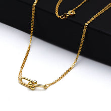 Real Gold GZTF Dual-Chain Adjustable Size Necklace (45 cm) 0372-25KL N1506