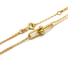 Real Gold GZTF Dual-Chain Adjustable Size Necklace (40 cm) 0372-25KL N1507