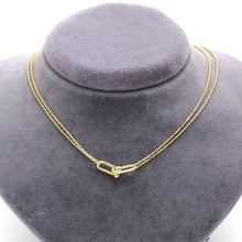 Real Gold GZTF Dual-Chain Adjustable Size Necklace (45 cm) 0372-25KL N1506