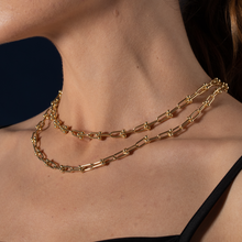 Real Gold GZTF Hardware With Real TF Lock Solid Chain Necklace 0372 (50 C.M) CH1174