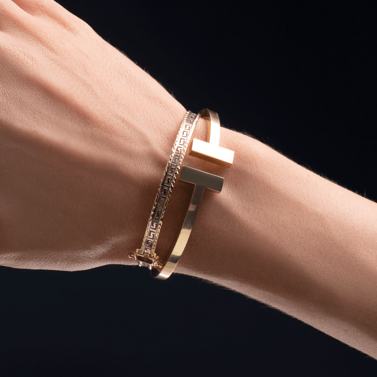 Real Gold GZTF Plain Bangle BLZ 0322 (SIZE 20) BA1693