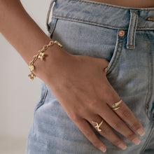 Real Gold GZTF Dangler Bracelet LVA 1608 (17 C.M) BR1870