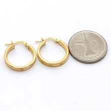 Real Gold Round Medium Clip Earring Set GZJCT5853 E1742