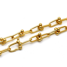 Real Gold GZTF Hardware With Real TF Lock Solid Chain Necklace 0372 (50 C.M) CH1174