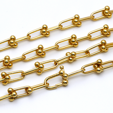 Real Gold GZTF Hardware With Real TF Lock Solid Chain Necklace 0372 (45 C.M) CH1146