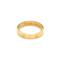 Real Gold GZCR Plain Ring 4 MM 0211/6 (SIZE 13) R2684