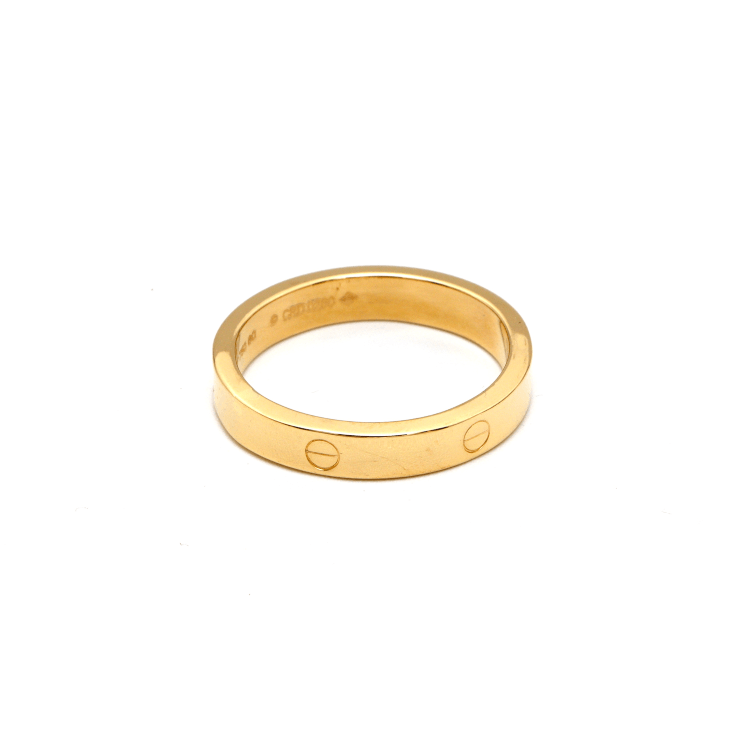 Real Gold Plain Ring 4 MM (Size 6) - Model GZJCT0211/6 R2614