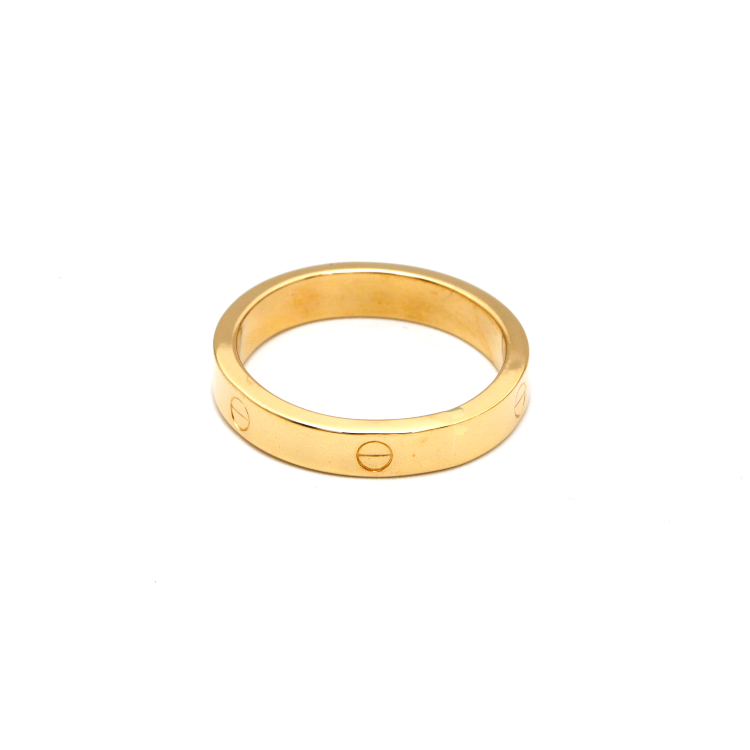 Real Gold GZCR Plain Ring 4 MM 0211/6 (SIZE 10) R2153