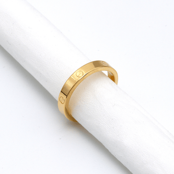 Real Gold Plain Ring 4 MM (Size 10) - Model GZJCT 0211/6 R2605