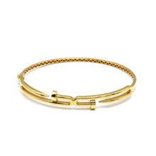 Real Gold Dual Nail Bangle GZJCT BNG1330 (Size 18) BA1645