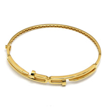 Real Gold Dual Nail Bangle GZJCT BNG1330 (Size 17) BA1646