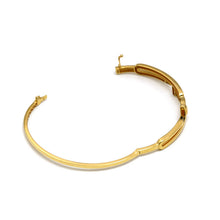 Real Gold Dual Nail Bangle GZJCT BNG1330 (Size 17) BA1646