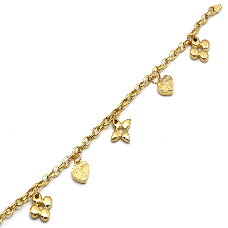 Real Gold GZTF Dangler Bracelet LVA 1608 (17 C.M) BR1870