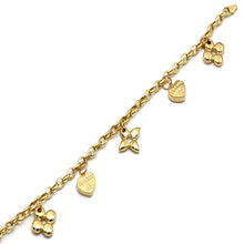 Real Gold GZTF Dangler Bracelet LVA 1608 (17 C.M) BR1870
