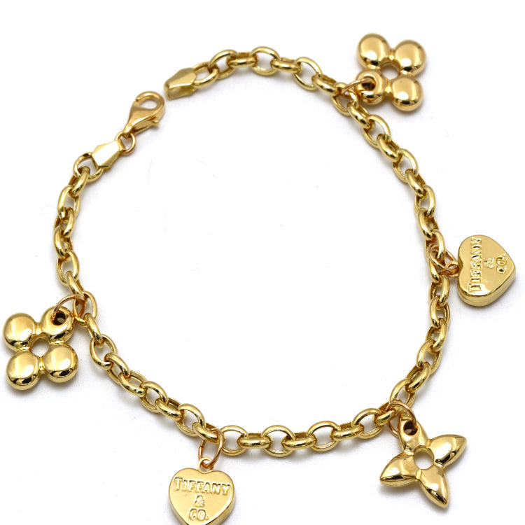 Real Gold GZTF Dangler Bracelet LVA 1608 (18 C.M) BR1839