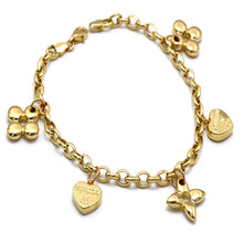 Real Gold GZTF Dangler Bracelet LVA 1608 (17 C.M) BR1870