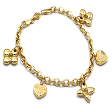 Real Gold GZTF Dangler Bracelet LVA 1608 (19 CM) BR1816