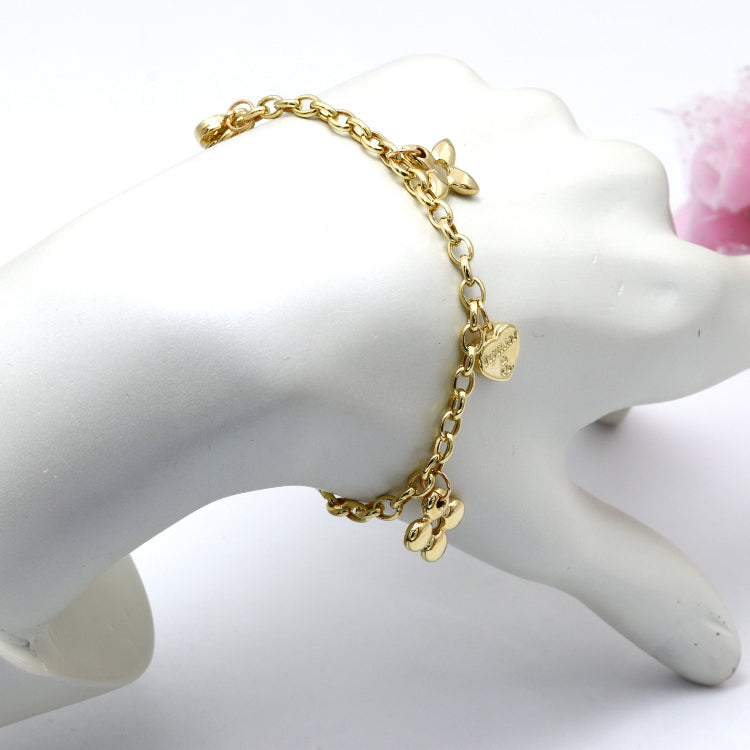 Real Gold GZTF Dangler Bracelet LVA 1608 (18 C.M) BR1839