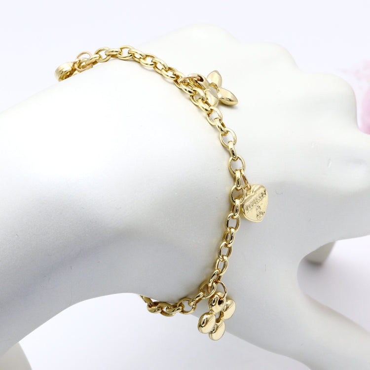 Real Gold GZTF Dangler Bracelet LVA 1608 (18 C.M) BR1839