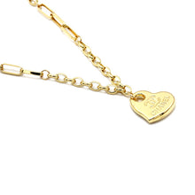Real Gold GZCH Heart Necklace LVA1640 (40 CM) N1504