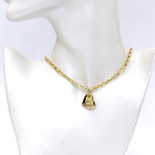 Real Gold GZCH Heart Necklace LVA1640 (45 CM) N1503